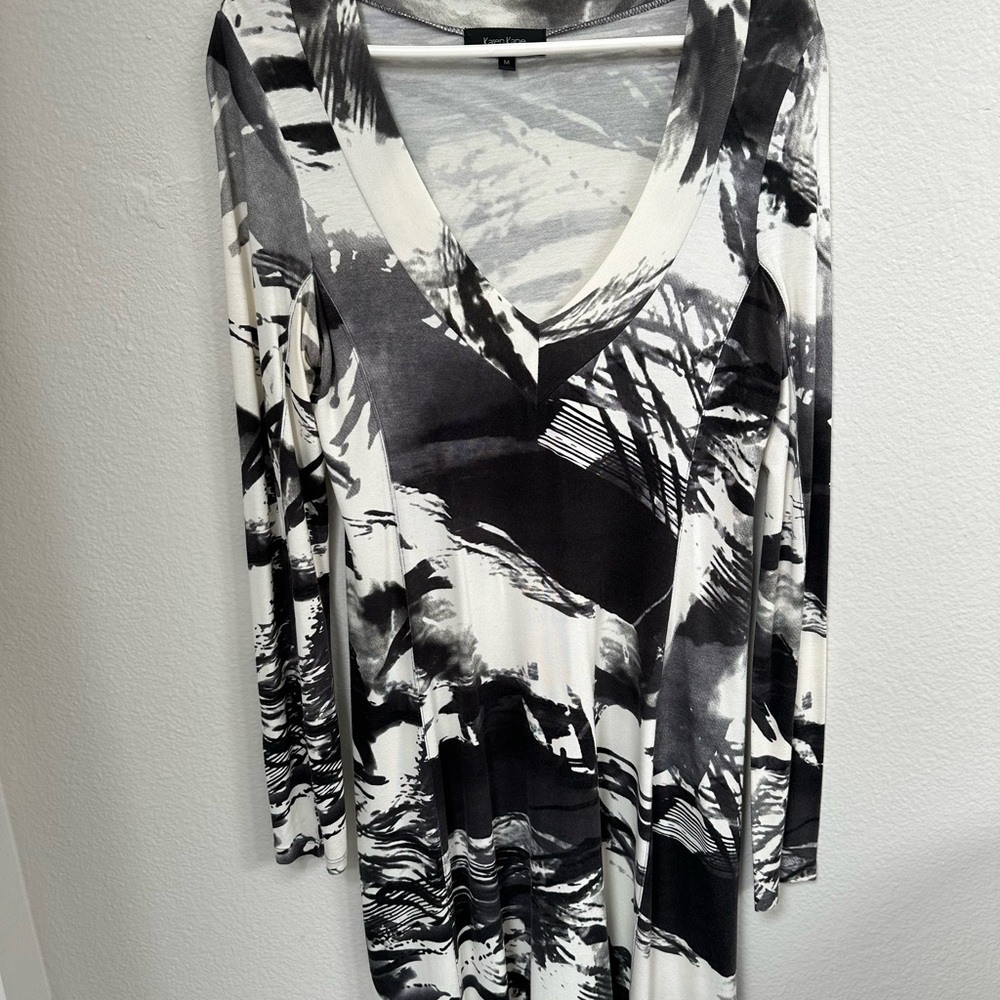 Karen Kane Knit Dress Black & White Size M